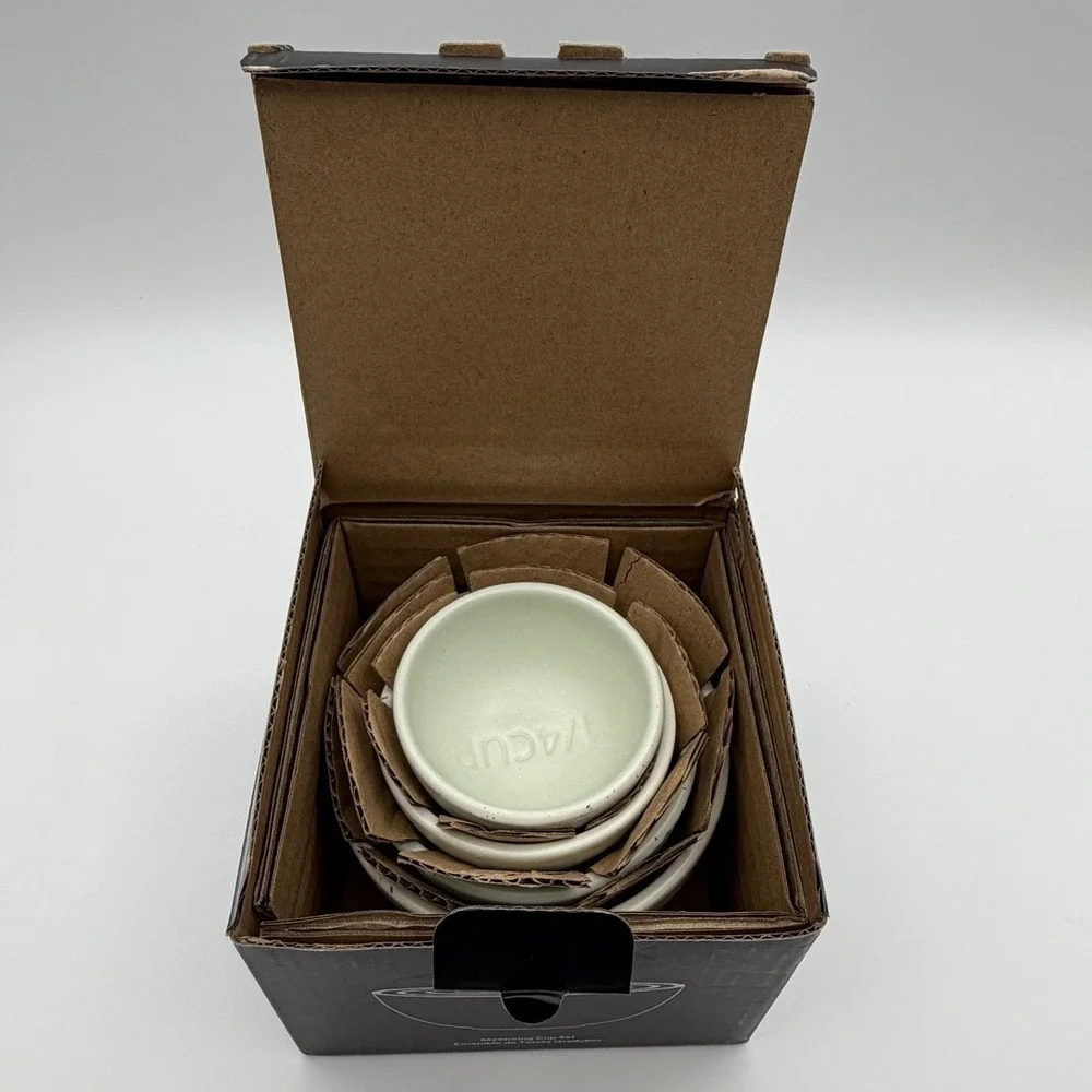 Greg Natale‎ Ceramic Measuring Cup Set of 4 Sage Green New in Box